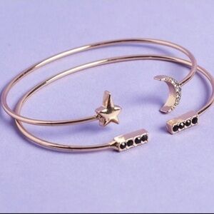 Jules Smith 14K Gold Plated Cosmic Open Cuff Bracelets